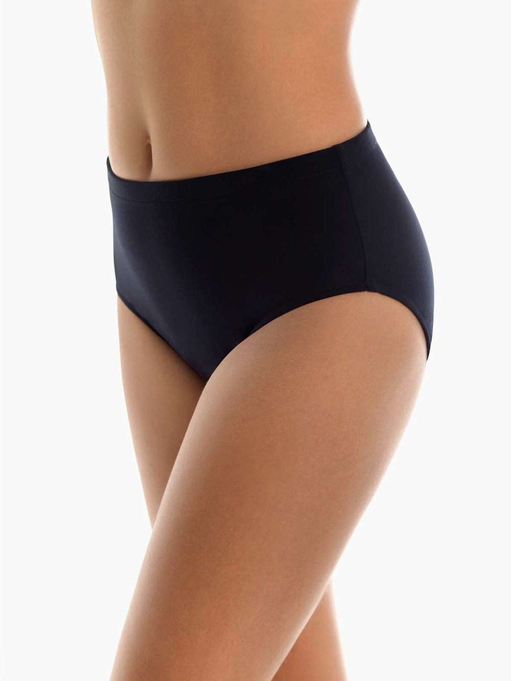Magicsuit Jersey Classic Brief Swim Bottom Black L48159 Womens Size US 12
